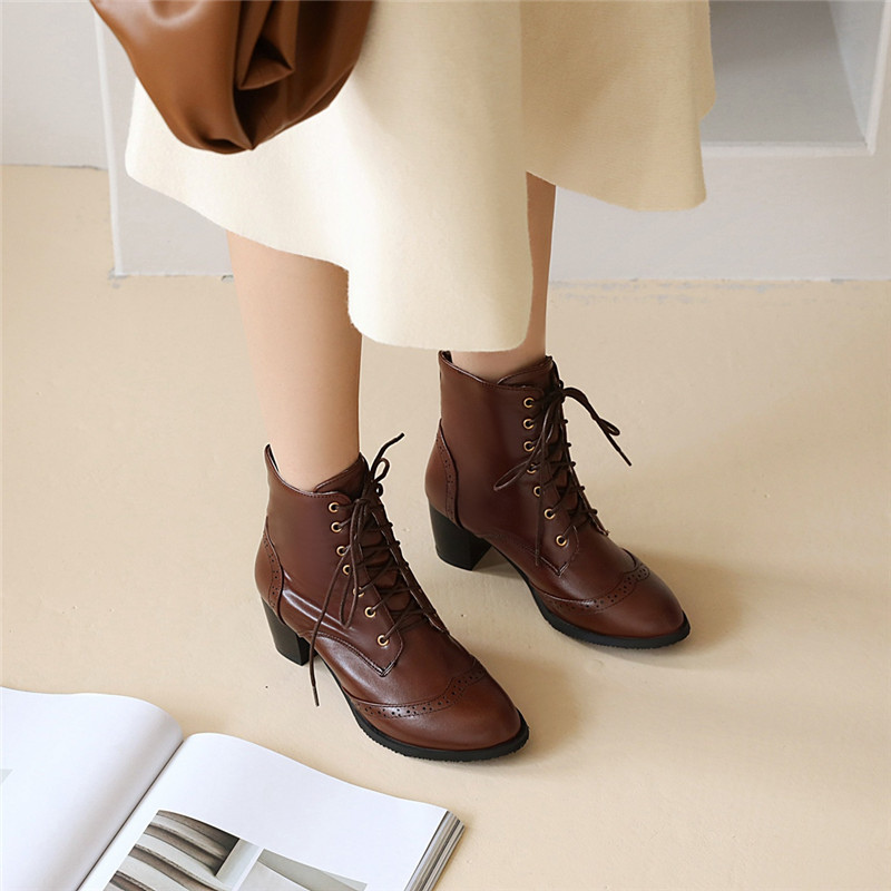Bottines marron femme élégance-Amélie