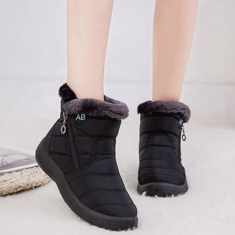 Bottines chaude pour femme confortable-Justine