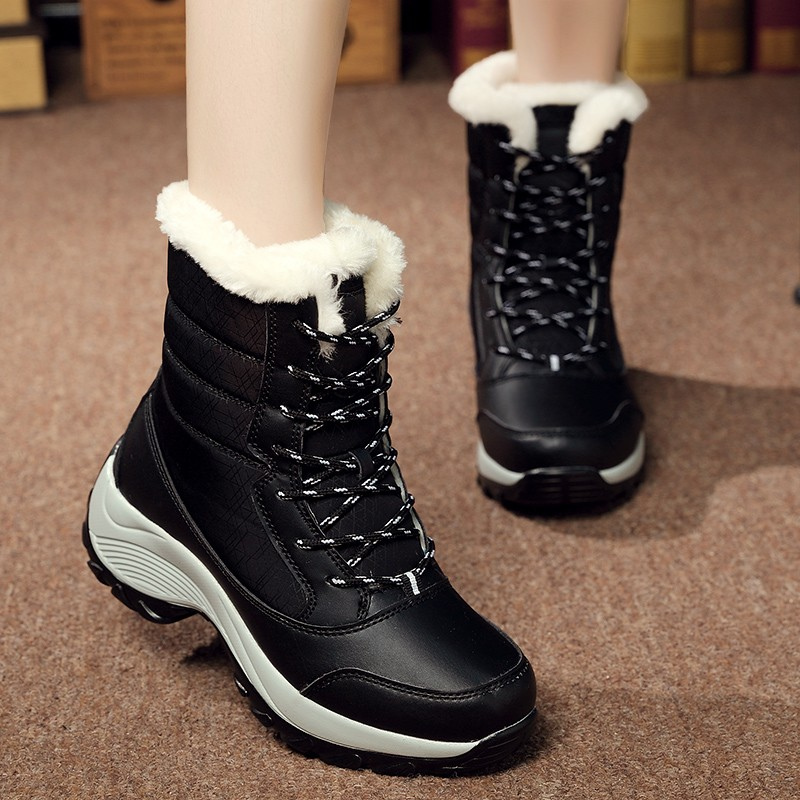 Bottines femme neige légères plate-forme - Sara
