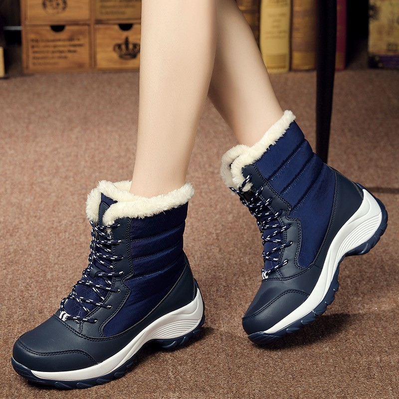 Bottines femme neige légères plate-forme - Sara