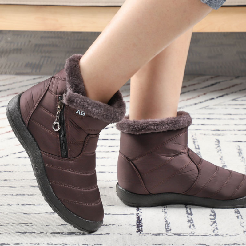 Bottines chaude pour femme confortable-Justine