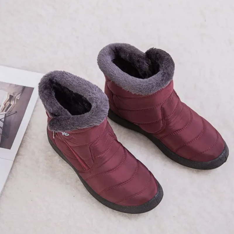 Bottines fourrées femme chaleur hivernal-élise