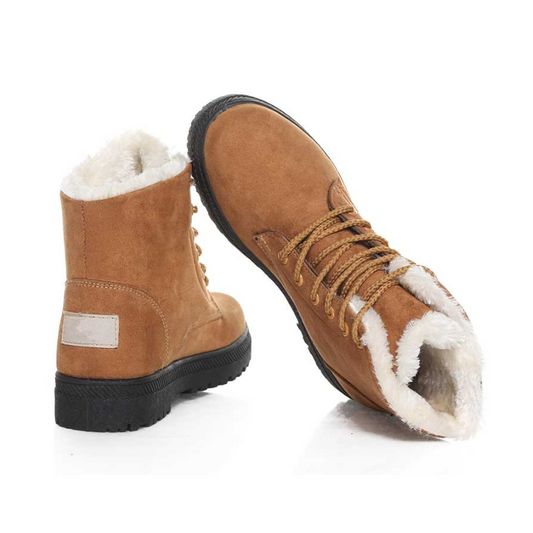 Bottines marron femme talons bas confort-Chloé