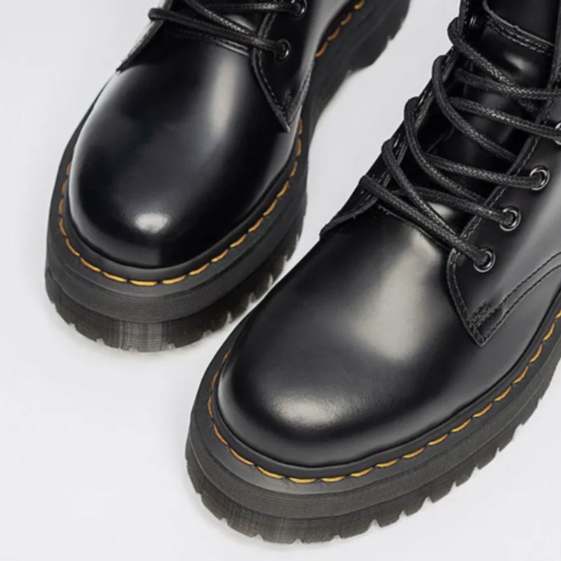Bottines en noir cuir femme élégance-Mina