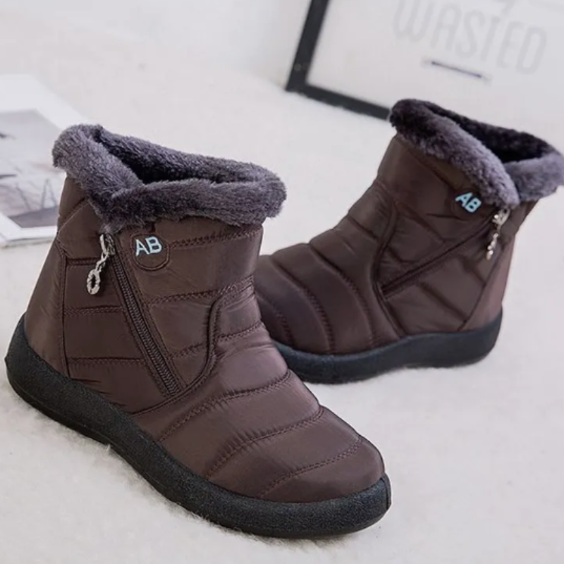 Bottines chaude pour femme confortable-Justine