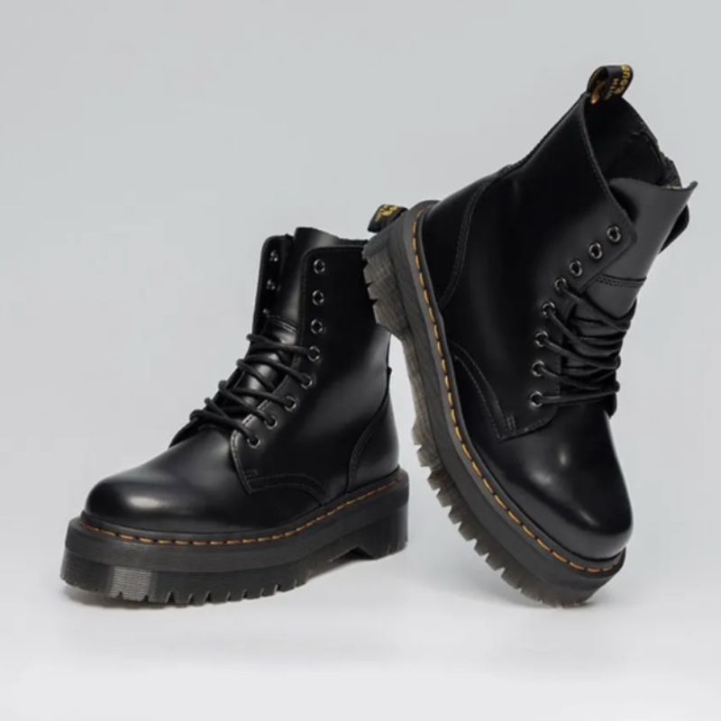 Bottines en noir cuir femme élégance-Mina