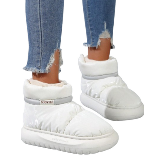 Bottines chaude pour femme rembourrées en coton antidérapante-Ciara