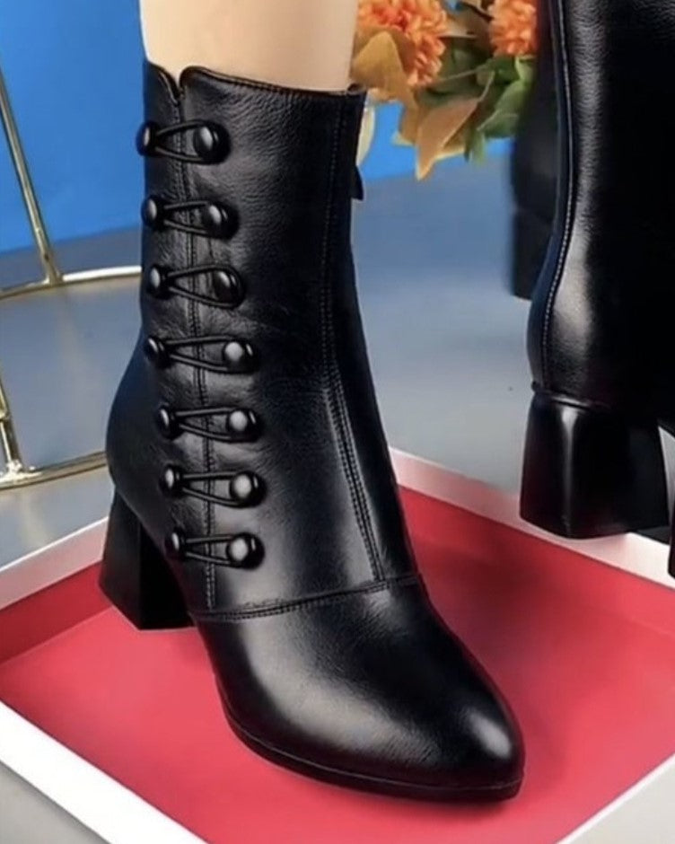 Bottines pointue femme mode élégante-Noa