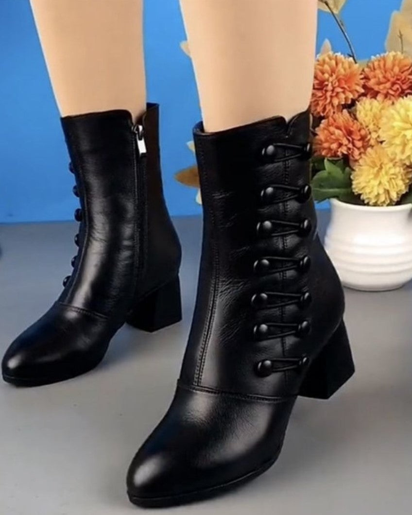 Bottines pointue femme mode élégante-Noa