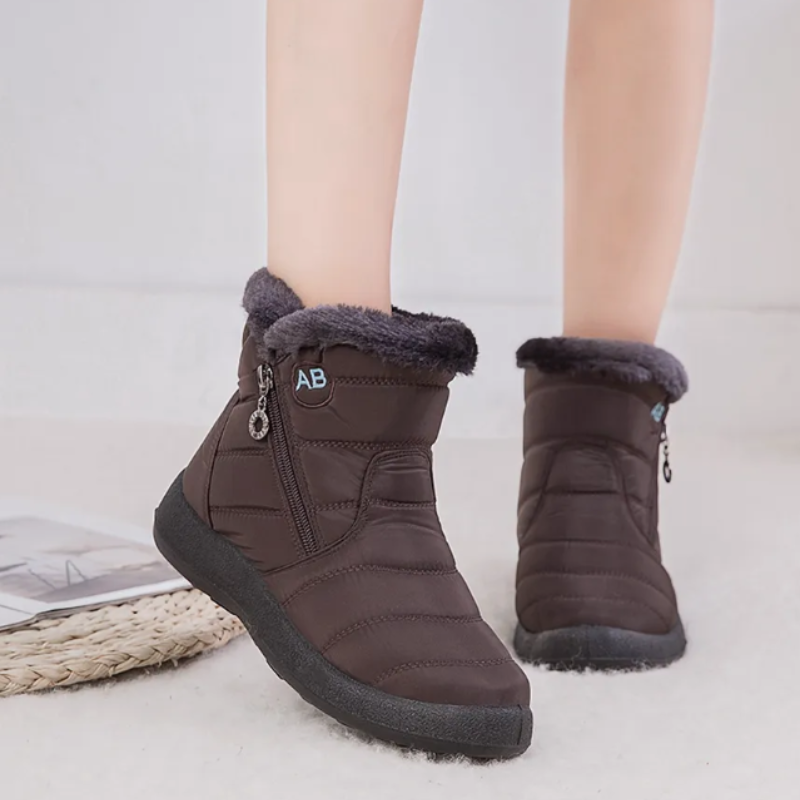 Bottines chaude pour femme confortable-Justine