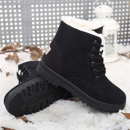 Bottines femme neige  fourrure chaussures d'hiver-Romina