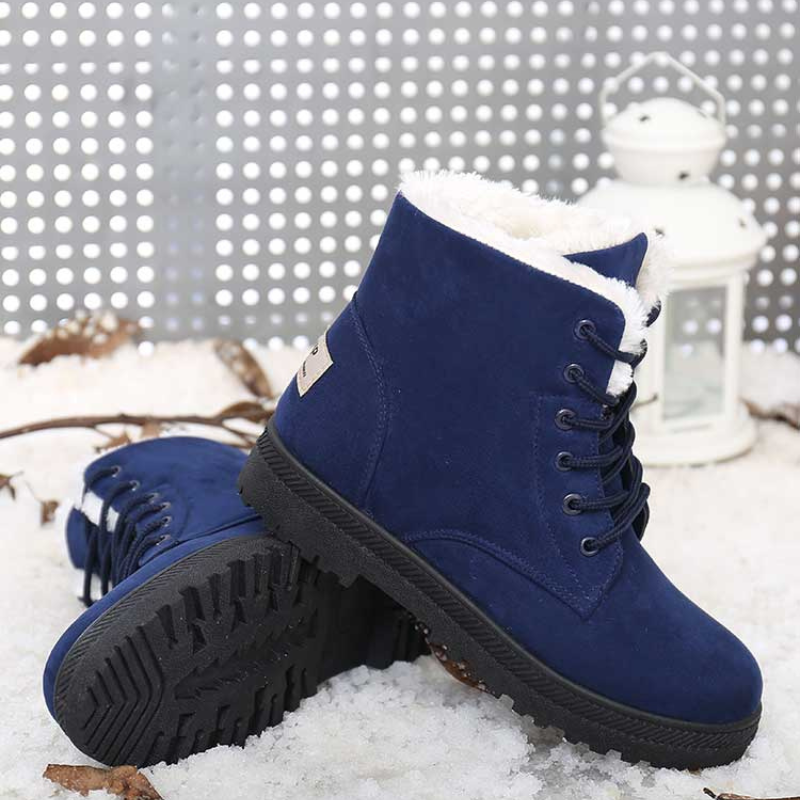 Bottines femme neige  fourrure chaussures d'hiver-Romina