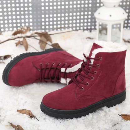 Bottines femme neige  fourrure chaussures d'hiver-Romina