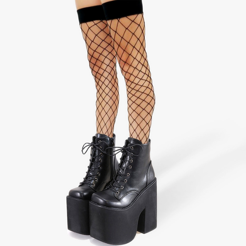 Bottines femme talon haut noir – Mode rock et élégance moderne-Mona