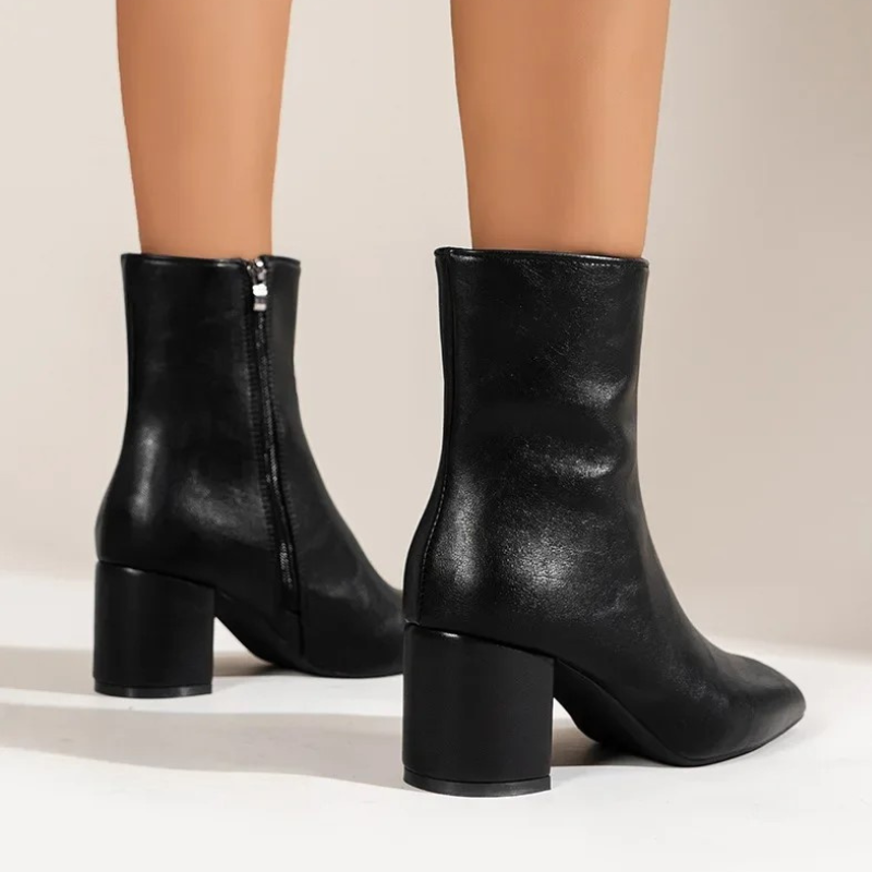 Bottines pointue femme mode élégante-Leila