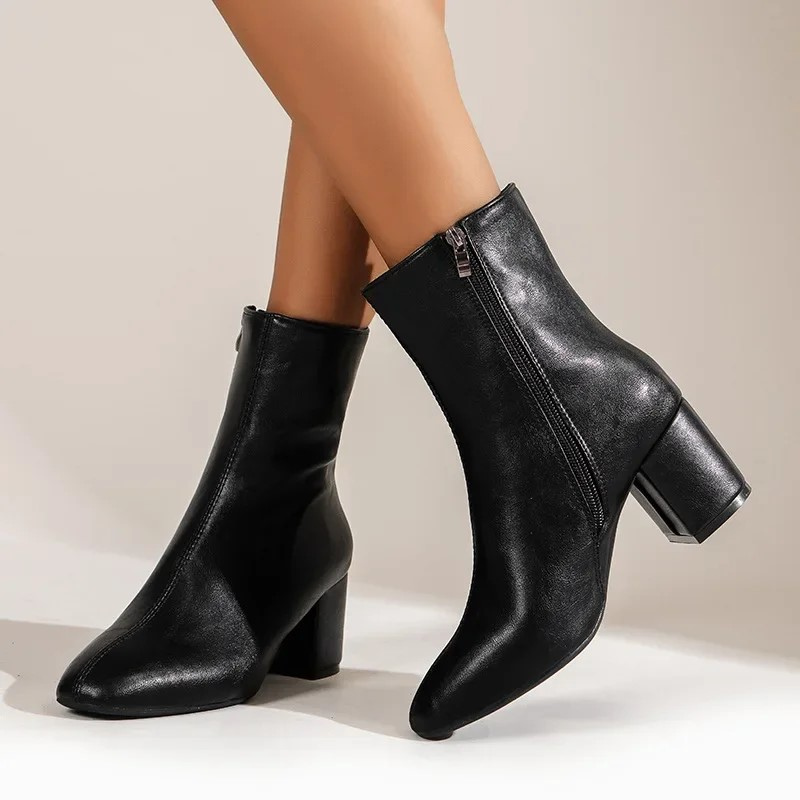 Bottines pointue femme mode élégante-Leila