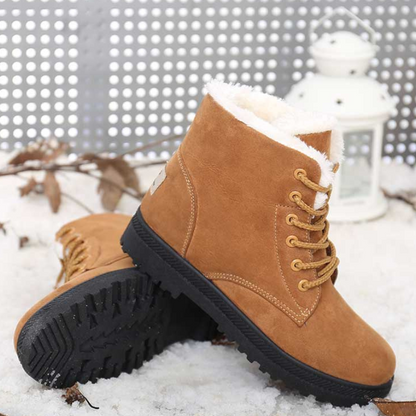 Bottines marron femme talons bas confort-Chloé