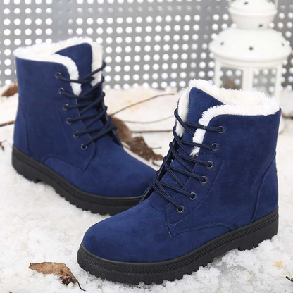 Bottines femme neige  fourrure chaussures d'hiver-Romina