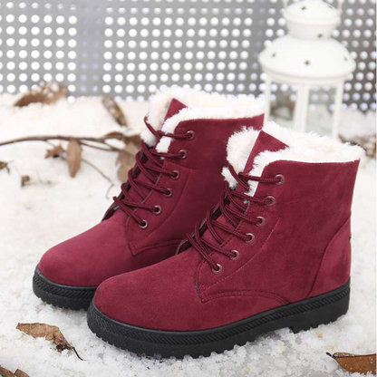 Bottines femme neige  fourrure chaussures d'hiver-Romina
