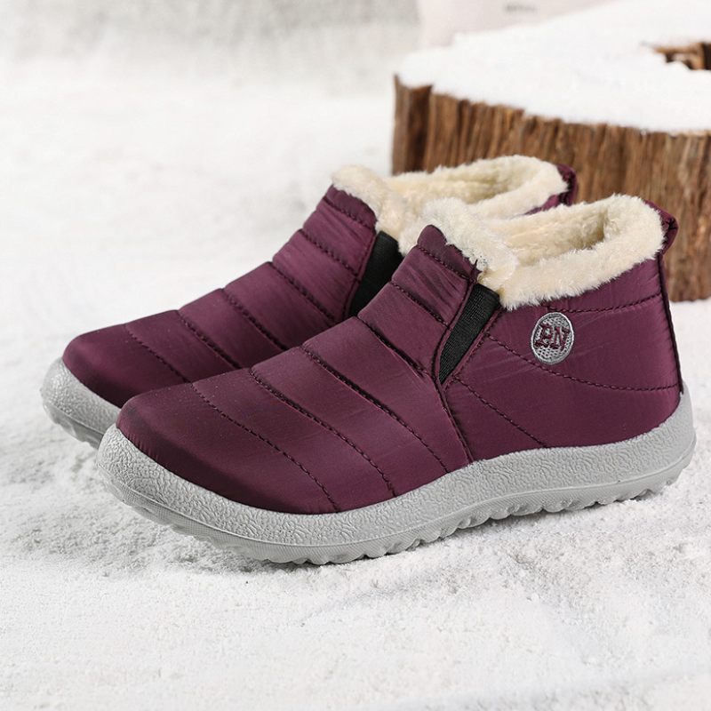 Bottines fourrées femme chaudes fourrures-Claire