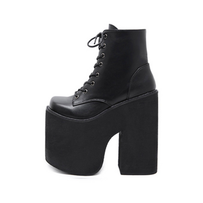 Bottines femme talon haut noir – Mode rock et élégance moderne-Mona