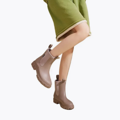 Bottines femme pluie semelle épaisse mode -Claudia