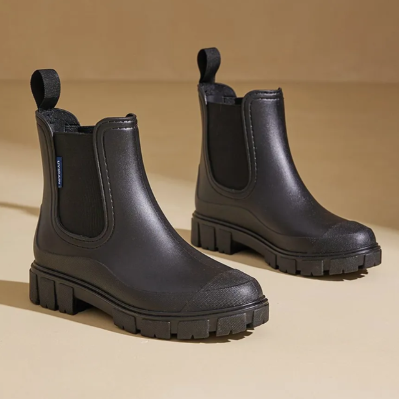 Bottines femme pluie semelle épaisse mode -Claudia