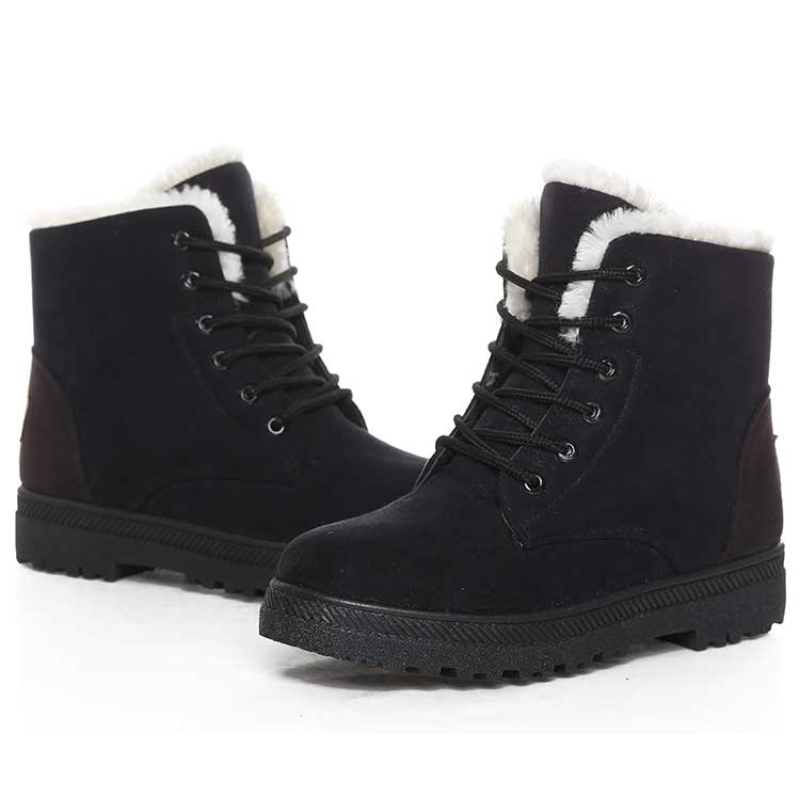 Bottines femme neige  fourrure chaussures d'hiver-Romina
