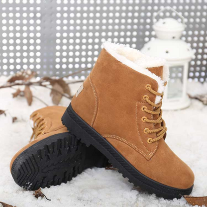 Bottines femme neige  fourrure chaussures d'hiver-Romina