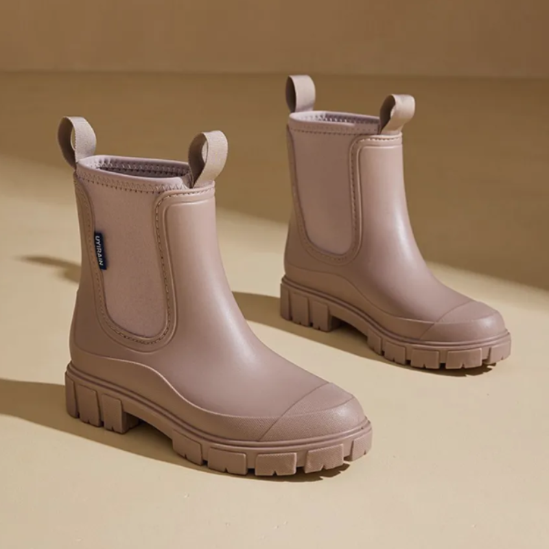 Bottines femme pluie semelle épaisse mode -Claudia