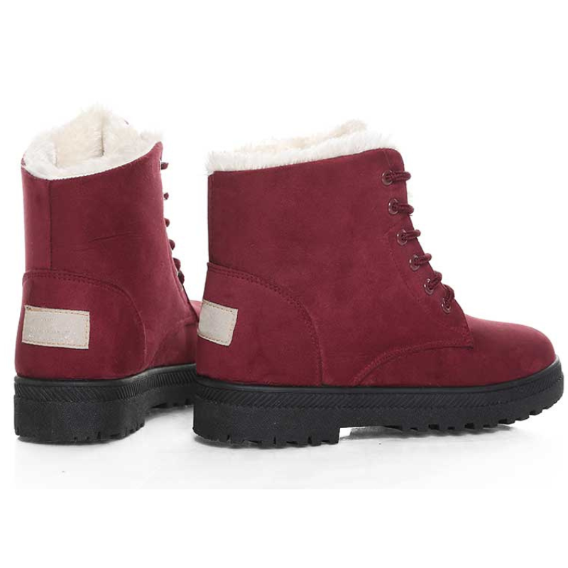 Bottines femme neige  fourrure chaussures d'hiver-Romina