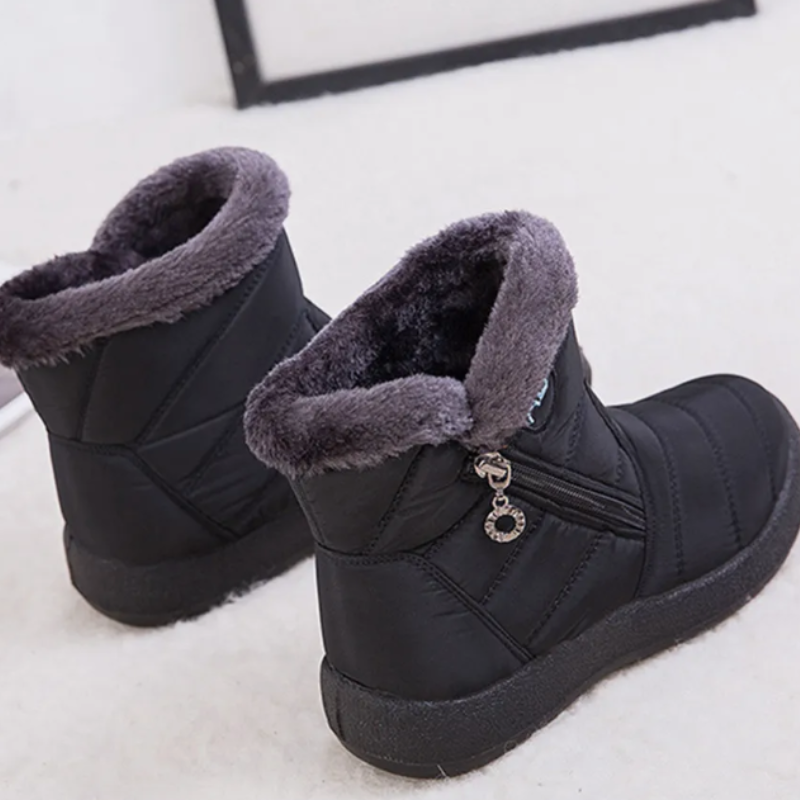 Bottines chaude pour femme confortable-Justine