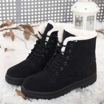 Bottines femme neige  fourrure chaussures d'hiver-Romina