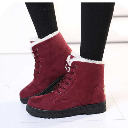 Bottines femme neige  fourrure chaussures d'hiver-Romina