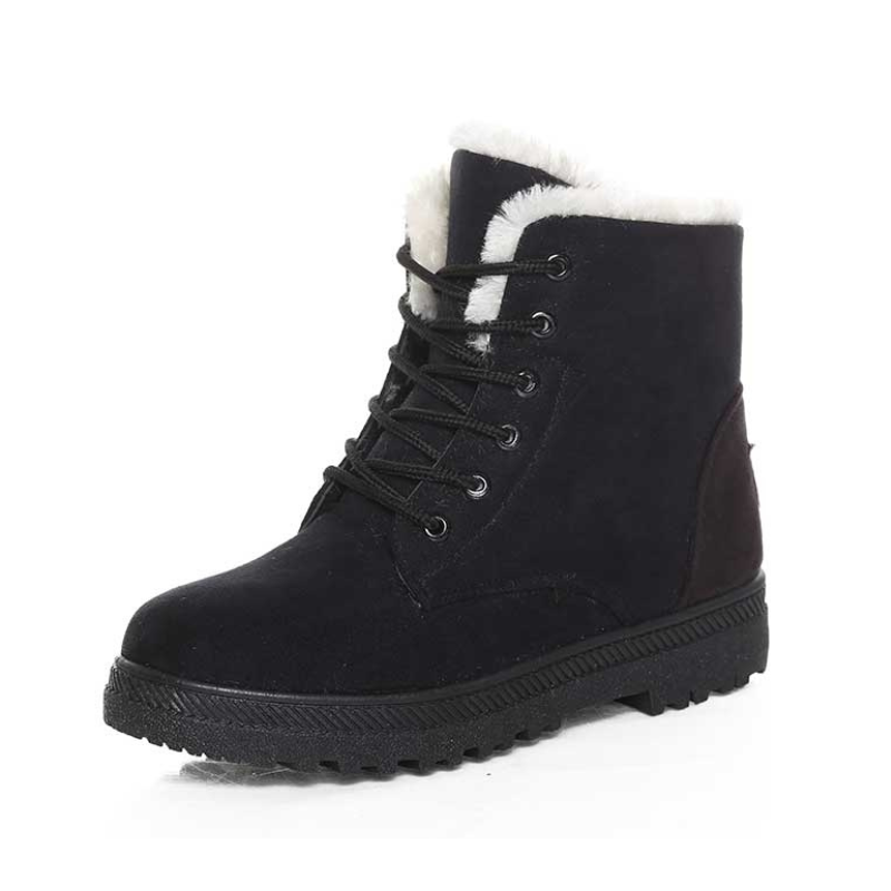 Bottines femme neige  fourrure chaussures d'hiver-Romina