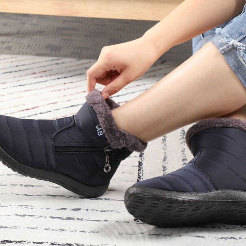 Bottines chaude pour femme confortable-Justine