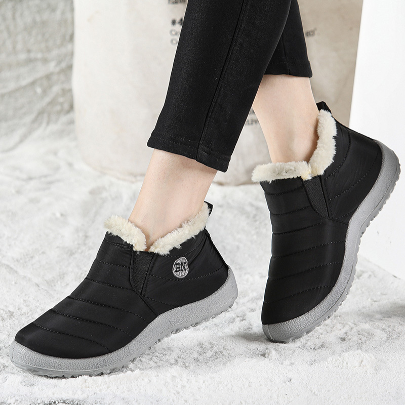 Bottines fourrées femme chaudes fourrures-Claire
