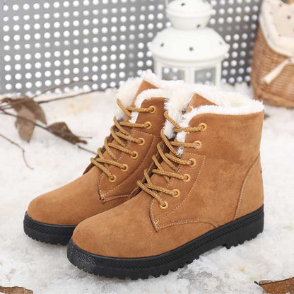 Bottines femme neige  fourrure chaussures d'hiver-Romina