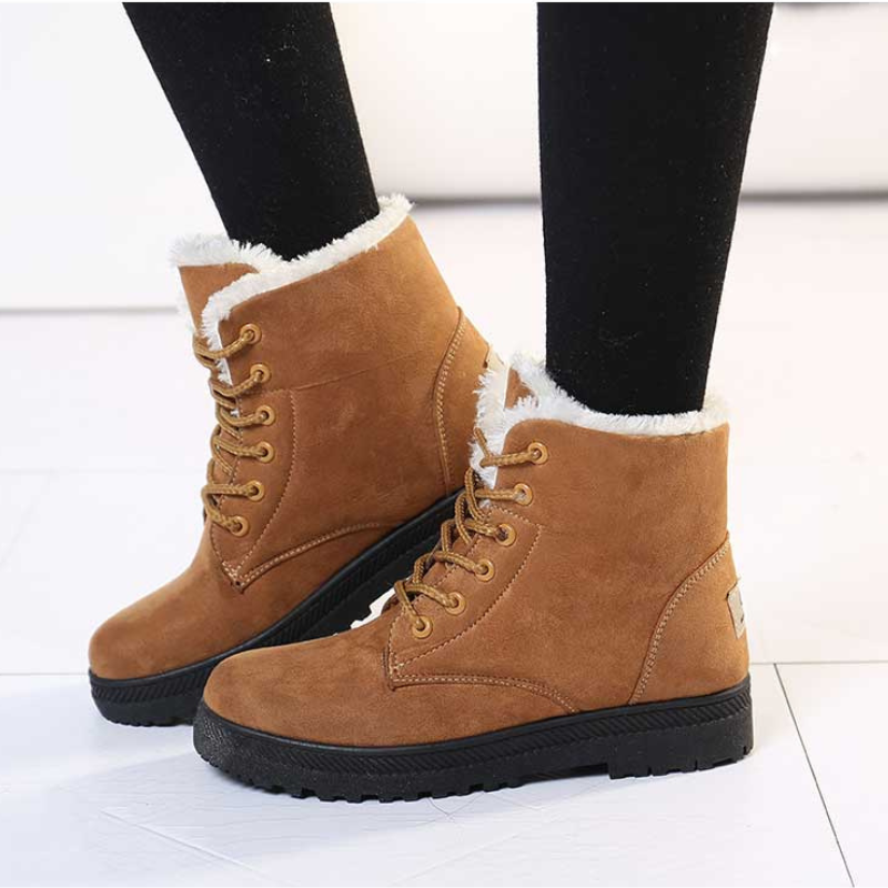 Bottines femme neige  fourrure chaussures d'hiver-Romina