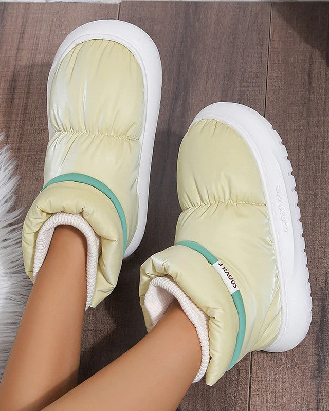 Bottines chaude pour femme rembourrées en coton antidérapante-Ciara