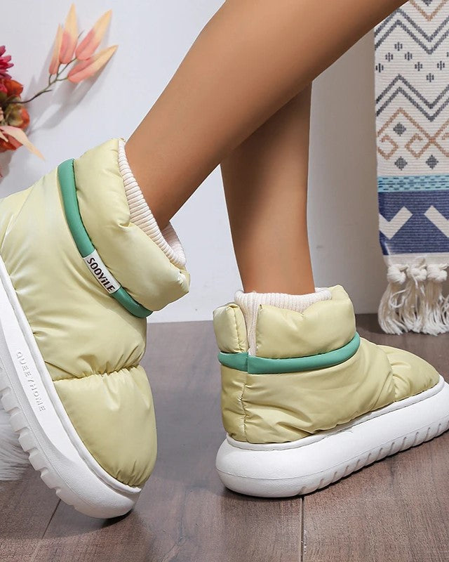 Bottines chaude pour femme rembourrées en coton antidérapante-Ciara