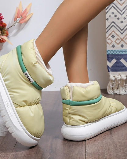 Bottines chaude pour femme rembourrées en coton antidérapante-Ciara