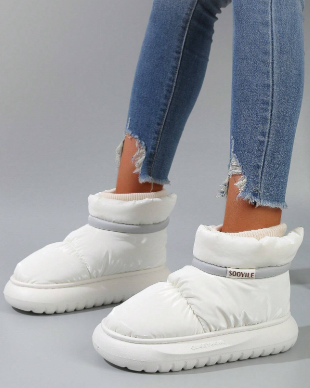 Bottines chaude pour femme rembourrées en coton antidérapante-Ciara