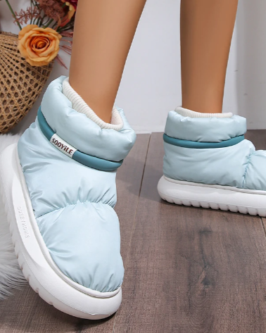 Bottines chaude pour femme rembourrées en coton antidérapante-Ciara