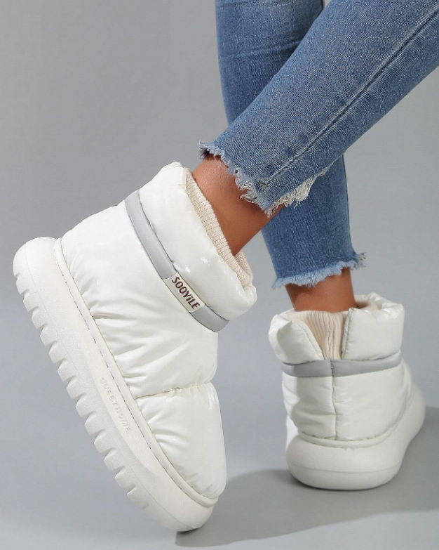 Bottines chaude pour femme rembourrées en coton antidérapante-Ciara