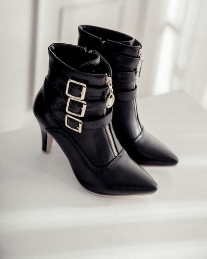 Bottines pointue femme chic classe-Carla